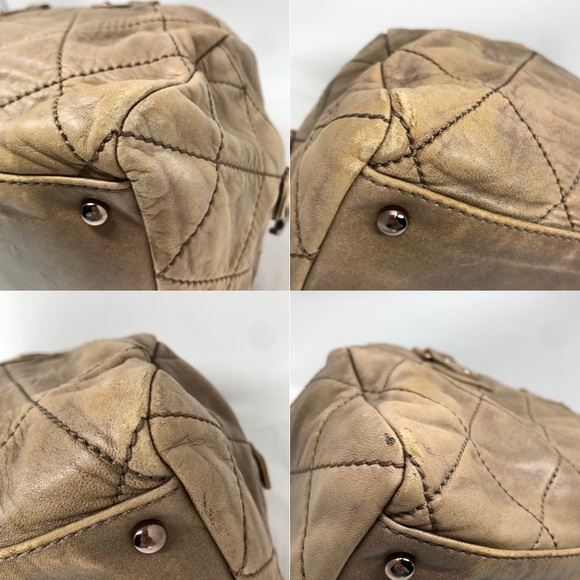 Chanel Ltd Edtn Tan “Cloudy Bundle” Quilted Bowler - Picture 8 of 12